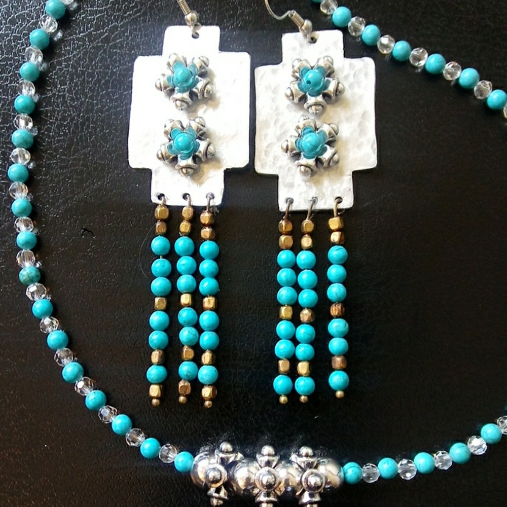 TURQUOISE EARRINGS ONLY